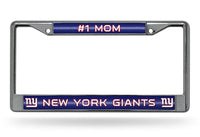 Wholesale # 1 Mom NY Giants Glitter Chrome Frame