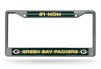 Wholesale # 1 Mom Packers Glitter Chrome Frame