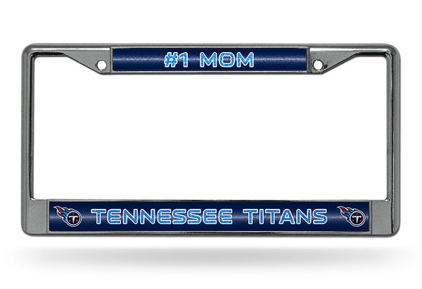 Wholesale # 1 Mom Titans Glitter Chrome Frame
