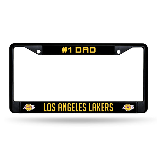 Wholesale #1 Dad Lakers Black Chrome Frame