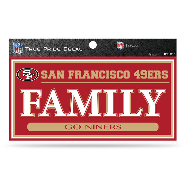 Wholesale 49ers 3" X 6" True Pride Decal - Family