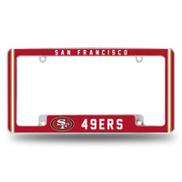 Wholesale 49Ers Alternate Design All Over Chrome Frame - Bottom Oriented