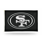 Wholesale 49Ers - Carbon Fiber Design - Banner Flag (3X5)