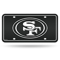 Wholesale 49ers - Carbon Fiber Design - Metal Auto Tag