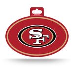 Wholesale 49ers Full Color Oval Sticker