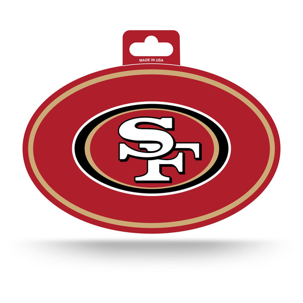 Wholesale 49ers Full Color Oval Sticker