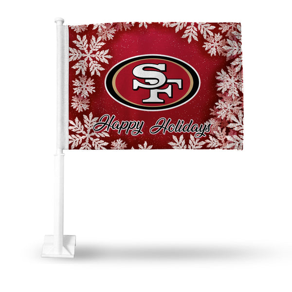 Wholesale 49Ers Holiday Themed Car Flag