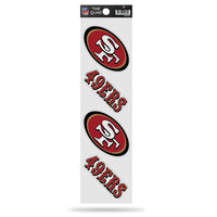 Wholesale 49ers The Quad Decal Set (White Background)