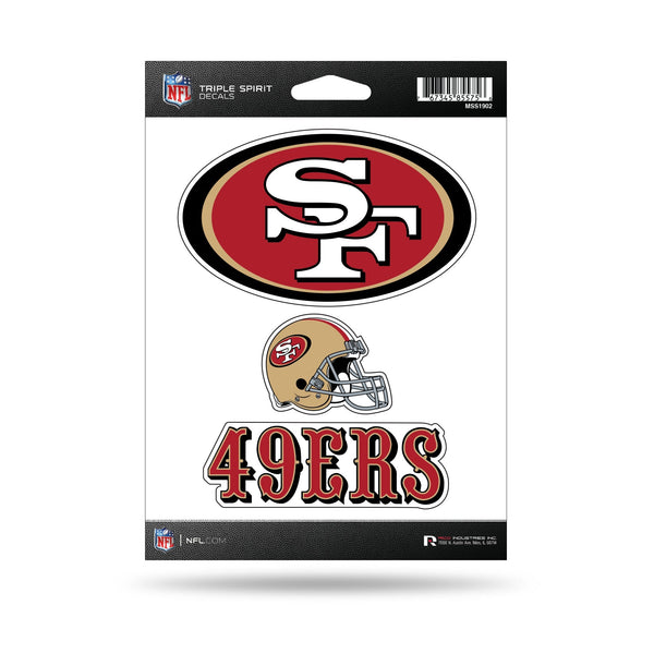 Wholesale 49ers Triple Spirit Stickers