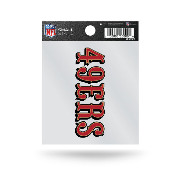 Wholesale 49ers Wordmark Small Static Cling