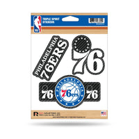 Wholesale 76ers - Carbon Fiber Design - Triple Spirit Stickers