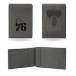Wholesale 76Ers Laser Engraved Front Pocket Wallet - Gray