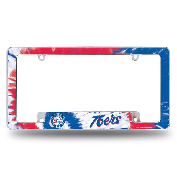 Wholesale 76Ers - Tie Dye Design - All Over Chrome Frame (Bottom Oriented)