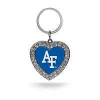 Wholesale Air Force Academy Rhinestone Heart Keychain