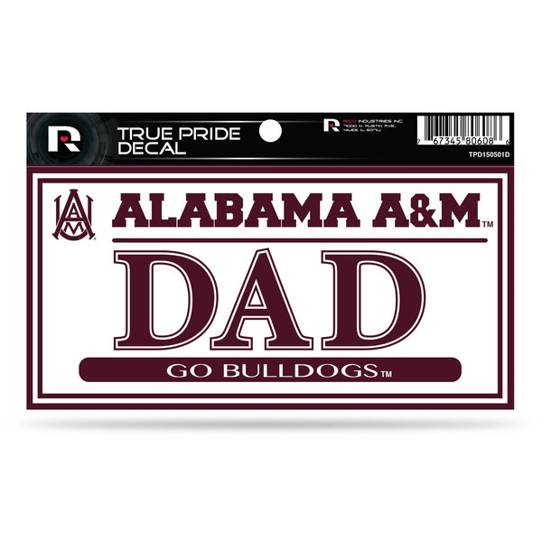 Wholesale Alabama A&M 3" X 6" True Pride Decal - Dad