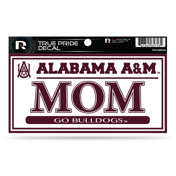 Wholesale Alabama A&M 3" X 6" True Pride Decal - Mom