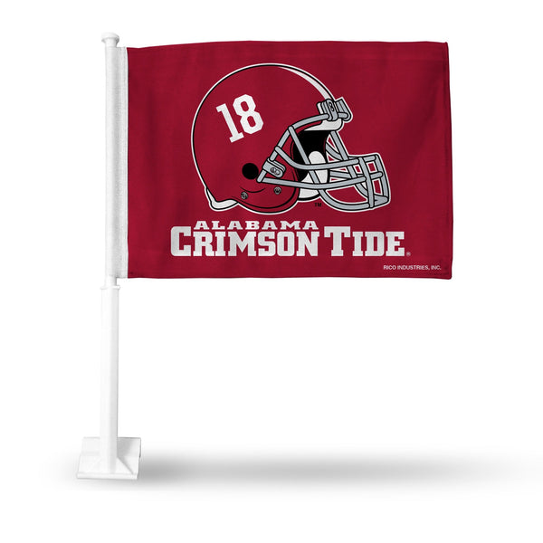 Wholesale Alabama University "18" Helmet Car Flag