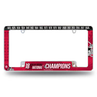 Wholesale Alabama University 18 Time College Football Champs All Over Chrome Frame