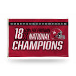 Wholesale Alabama University 18 Time College Football Champs Banner Flag