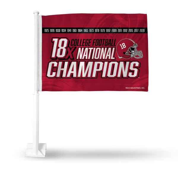 Wholesale Alabama University 18 Time College Football Champs Car Flag