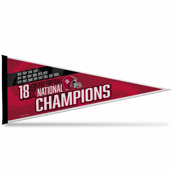 Wholesale Alabama University 18 Time College Football Champs Soft Felt Carded Pennant (12X30)