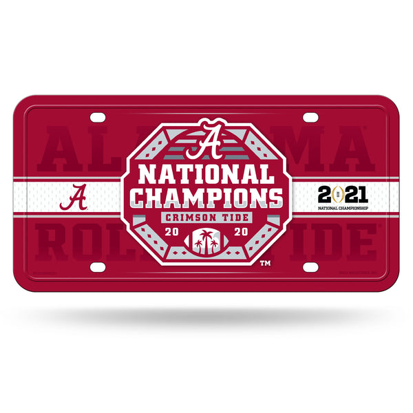 Wholesale Alabama University 2020-21 CFP National Champions Metal Auto Tag