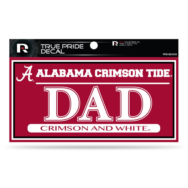 Wholesale Alabama University 3" X 6" True Pride Decal - Dad