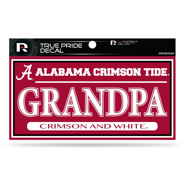 Wholesale Alabama University 3" X 6" True Pride Decal - Grandpa