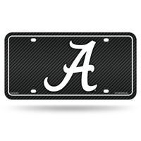 Wholesale Alabama University - Carbon Fiber Design - Metal Auto Tag