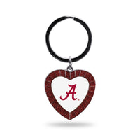 Wholesale Alabama University Maroon Rhinestone Heart Keychain