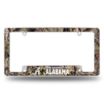 Wholesale Alabama University / Mossy Oak Camo Break-Up Country All Over Chrome Frame (Bottom Oriented)