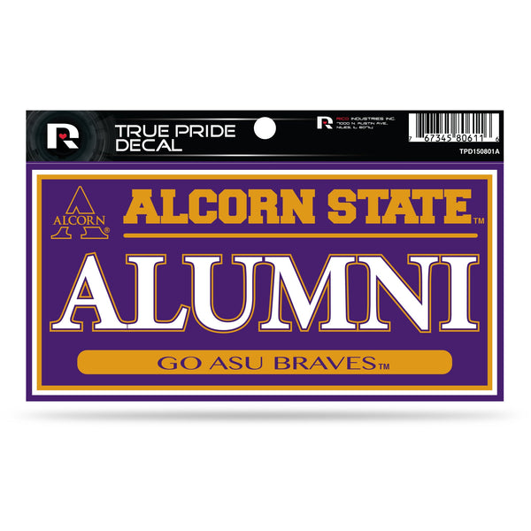 Wholesale Alcorn State 3" X 6" True Pride Decal - Alumni