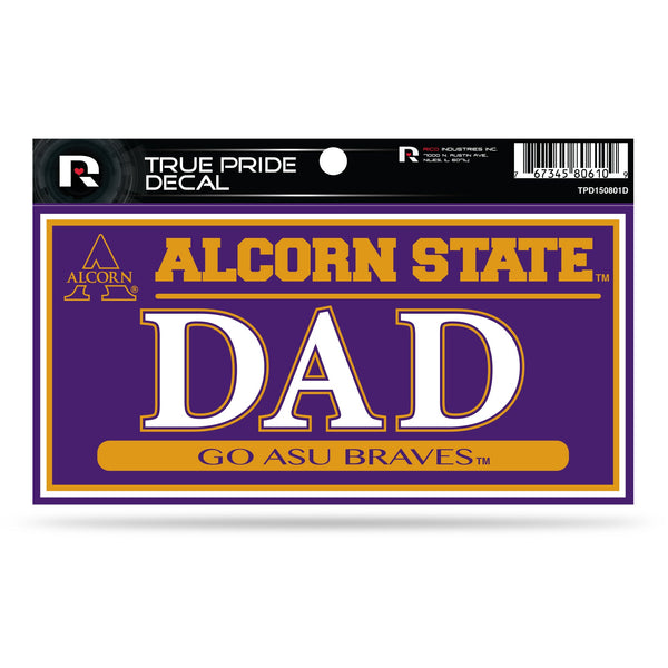 Wholesale Alcorn State 3" X 6" True Pride Decal - Dad