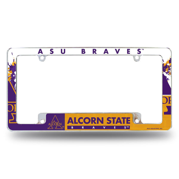 Wholesale Alcorn State All Over Chrome Frame (Bottom Oriented)