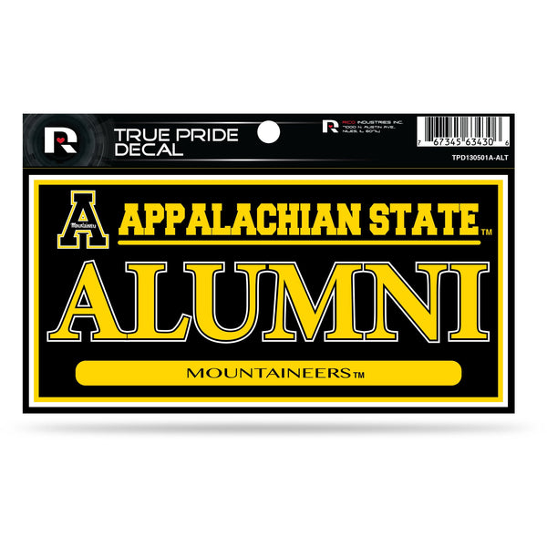 Wholesale Appalachian State 3" X 6" True Pride Decal - Alumni (Alternate)