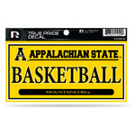 Wholesale Appalachian State 3" X 6" True Pride Decal - Basketball