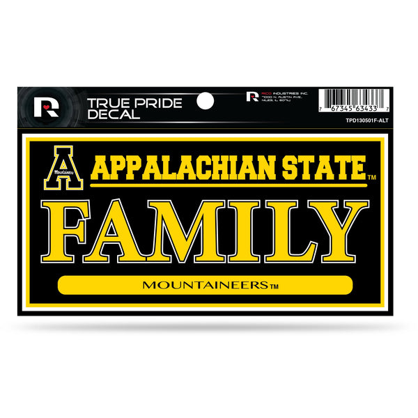 Wholesale Appalachian State 3" X 6" True Pride Decal - Family (Alternate)