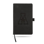 Wholesale Appalachian State Team Color Laser Engraved Notepad W/ Elastic Band -¬†Black