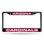 Wholesale Arizona Cardinals Black Laser Chrome 12 x 6 License Plate Frame