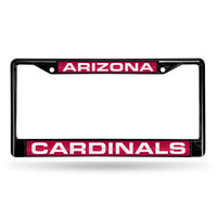 Wholesale Arizona Cardinals Black Laser Chrome 12 x 6 License Plate Frame