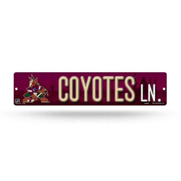 Wholesale Arizona Coyotes Plastic Street Sign