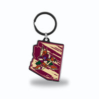 Wholesale Arizona Coyotes State Shaped Keychain