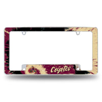 Wholesale Arizona Coyotes - Tie Dye Design - All Over Chrome Frame (Bottom Oriented)