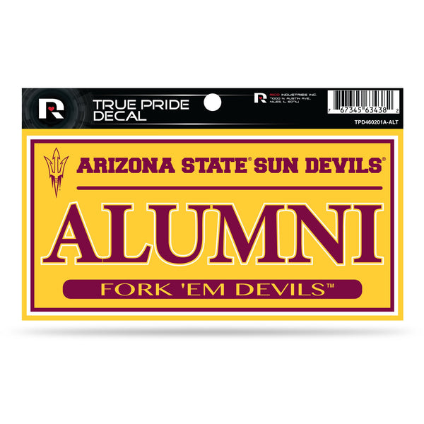 Wholesale Arizona State 3" X 6" True Pride Decal - Alumni (Alternate)