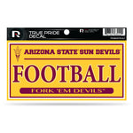 Wholesale Arizona State 3" X 6" True Pride Decal - Football (Alternate)