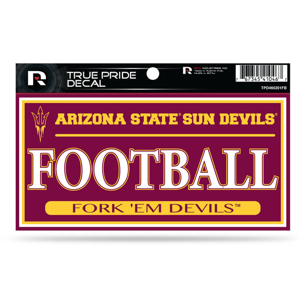 Wholesale Arizona State 3" X 6" True Pride Decal - Football