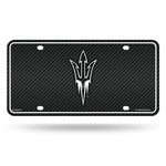 Wholesale Arizona State - Carbon Fiber Design - Metal Auto Tag