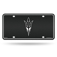 Wholesale Arizona State - Carbon Fiber Design - Metal Auto Tag