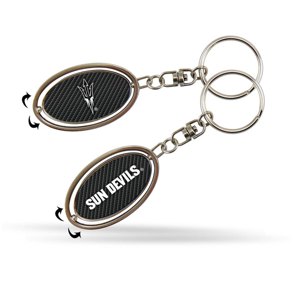 Wholesale Arizona State - Carbon Fiber Design - Spinner Keychain