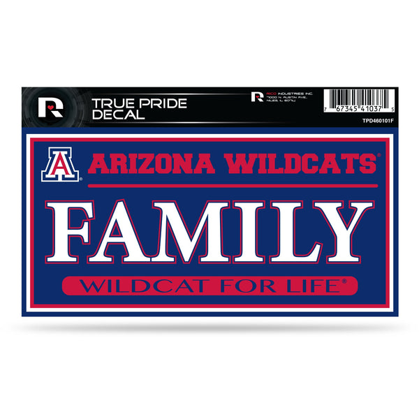 Wholesale Arizona University 3" X 6" True Pride Decal - Family